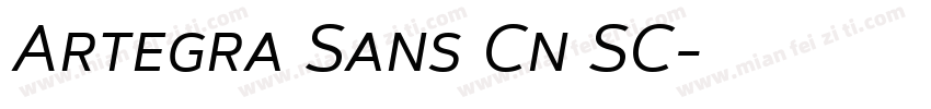 Artegra Sans Cn SC字体转换